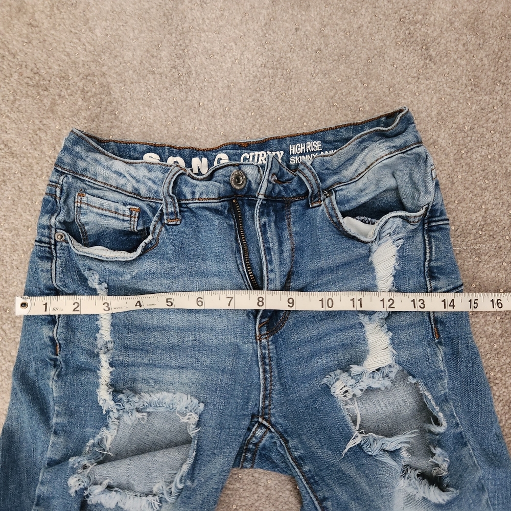 SONG Distressed Denim JEANS - Picture 2 of 12